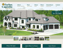Tablet Screenshot of forbescapretto.com